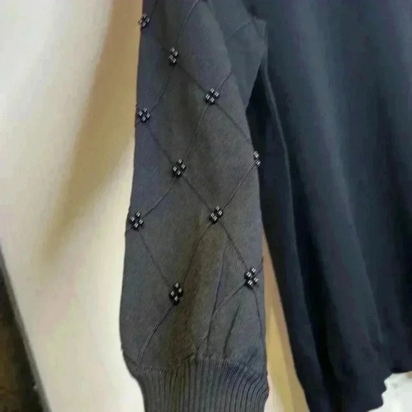 NWT Laura Plus Black Beaded Sweater PTP 23”-24 - Picture 12 of 15